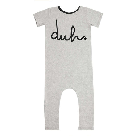 Short Sleeve Rag - 'duh' - Heather Grey Classic