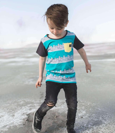 Short Sleeve Pocket Tee - ‘Stormtrooper Stripe’ - Star Wars Collection from RAGS