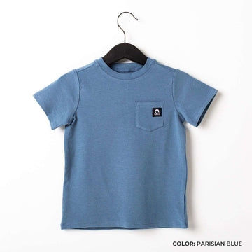 Short Sleeve Chest Pocket Kids Essentials Tee  - 'Kids Tee in Multiple Colors'