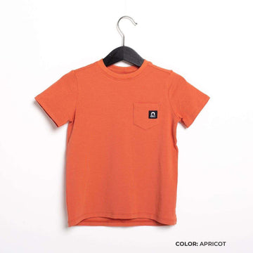 Short Sleeve Chest Pocket Kids Essentials Tee  - 'Kids Tee in Multiple Colors' - Spring