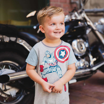 Short Sleeve Rag - 'Captain America' - Marvel Collection from Rags