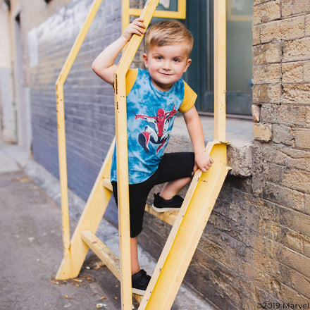 Kids OG Style Tee - 'SpiderMan' - Marvel Collection from Rags - Tie Dye