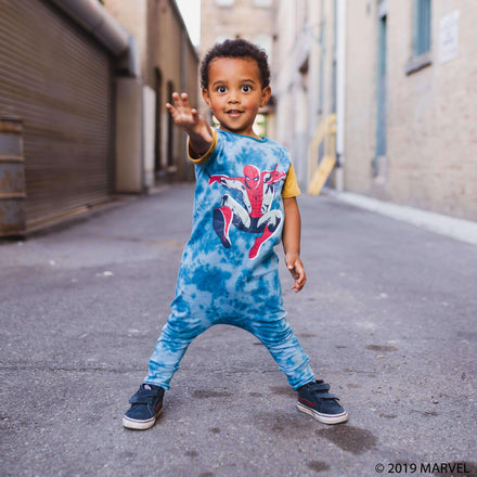 Short Sleeve Rag - 'SpiderMan' - Marvel Collection from Rags - Tie Dye