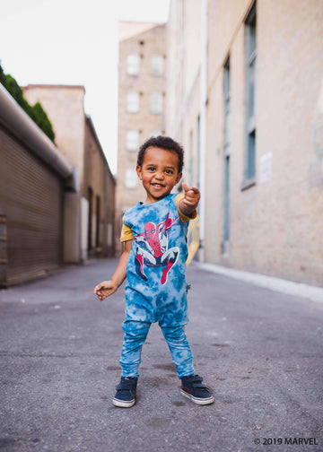 Short Sleeve Rag - 'SpiderMan' - Marvel Collection from Rags - Tie Dye