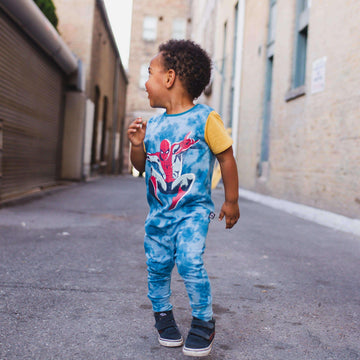 Short Sleeve Rag - 'SpiderMan' - Marvel Collection from Rags - Tie Dye