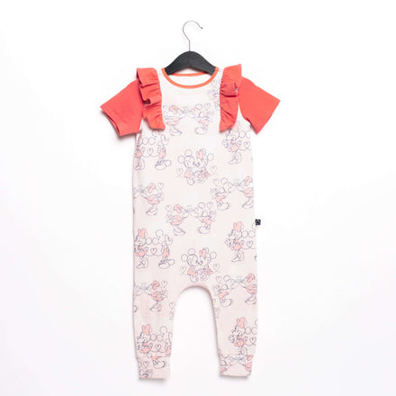 Short Sleeve Ruffle Rag Romper - 'Mickey & Minnie Valentine's Couple' - Disney Collection from RAGS