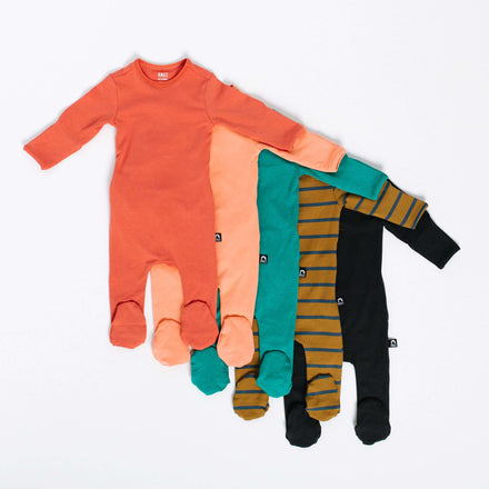 Newborn Essentials Rag Romper Long Sleeve - 'Newborn Rag in Multiple Colors' - Spring