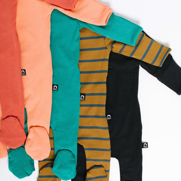 Newborn Essentials Rag Romper Long Sleeve - 'Newborn Rag in Multiple Colors' - Spring