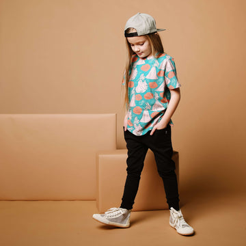 Short Sleeve Kids Tee - 'Aurora Floral' - Disney Collection from RAGS