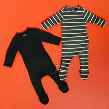 Newborn Essentials Rag Romper Long Sleeve - 'Newborn Rag in Multiple Colors'
