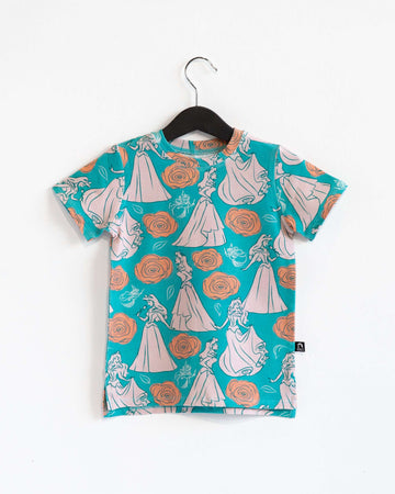 Short Sleeve Kids Tee - 'Aurora Floral' - Disney Collection from RAGS
