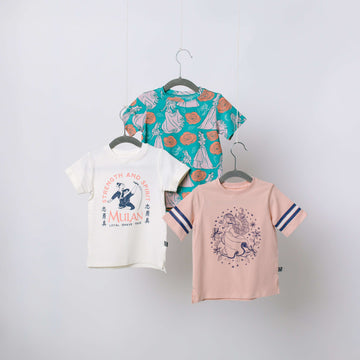 Short Sleeve Kids Tee - 'Aurora Floral' - Disney Collection from RAGS