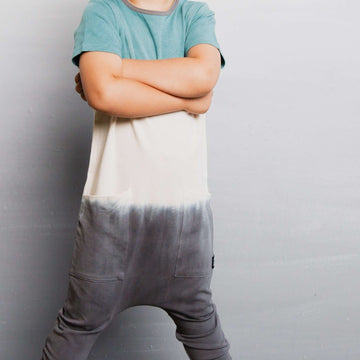 Short Sleeve Hip Pocket Rag - 'Dip Dye' - Blue