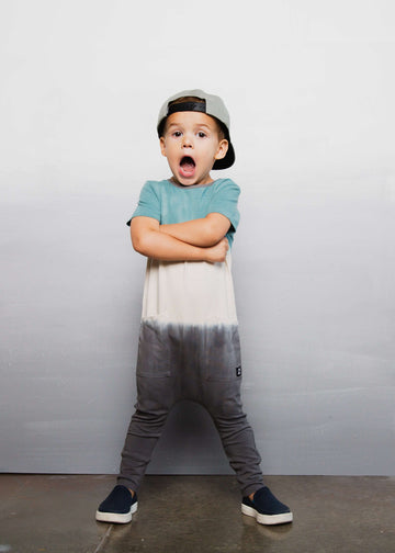 Short Sleeve Hip Pocket Rag - 'Dip Dye' - Blue