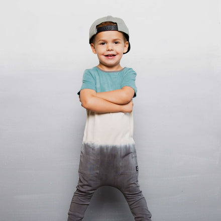 Short Sleeve Hip Pocket Rag - 'Dip Dye' - Blue