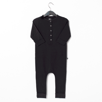 3/4 Length Sleeve Henley Essentials Rag Romper - 'Rag in Multiple Colors'