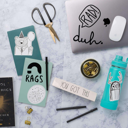 Single Sticker - 'Black Rad' - 3 Inch