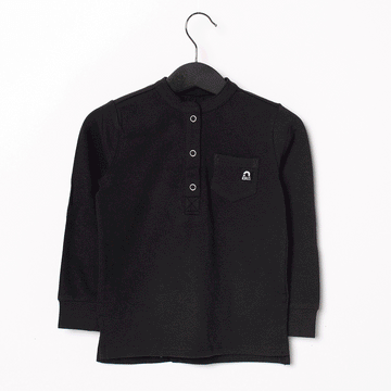 Long Sleeve Henley Pocket Kids Essentials Tee - 'Kids Tee in Multiple Colors'