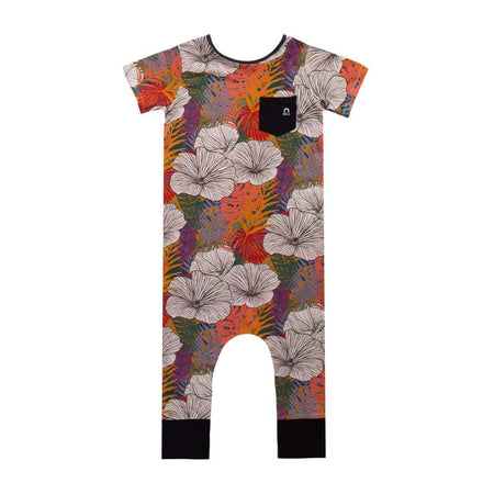 Short Sleeve Pocket Rag - 'Exotic Floral (Minor Defect)' - Multicolor