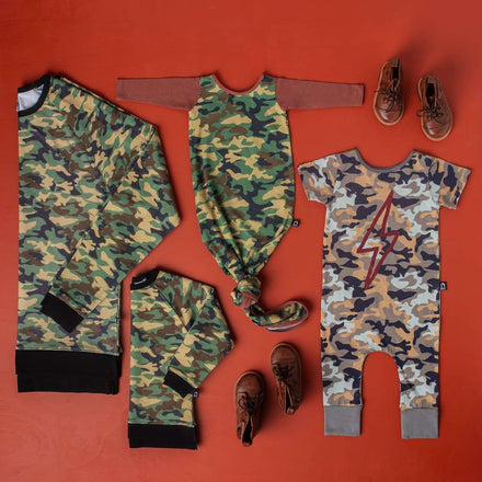 Short Sleeve Rag - 'Lightning' - Camo