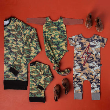 Baby Pouch - 'Camo' - Army Green