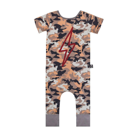 Short Sleeve Rag - 'Lightning' - Camo