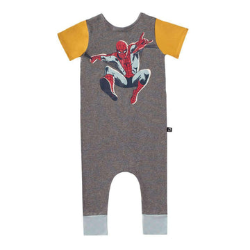 Short Sleeve Rag - 'SpiderMan' - Marvel Collection from Rags - Charcoal