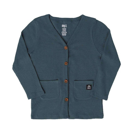 Kids Cardigan - 'Multiple Colors' - Dark Slate, Heather Grey, Cumin Mustard