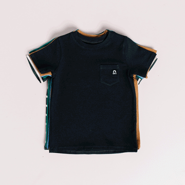 Short Sleeve Chest Pocket Kids Essentials Tee  - 'Kids Tee in Multiple Colors'