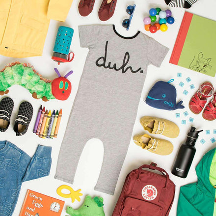 Short Sleeve Rag - 'duh' - Heather Grey Classic