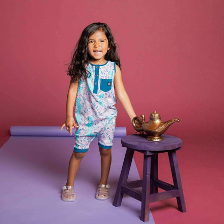 Tank Henley Short Rag - 'Jasmine Floral' - Disney Collection from RAGS