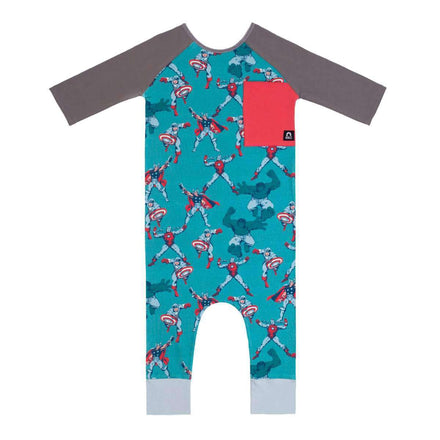 3/4 Sleeve Raglan Big Pocket Rag - 'Avengers Assemble' - Marvel Collection from Rags