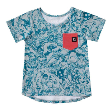 Monochrome Avengers Kids Tee