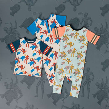 Retro Short Sleeve Rag - 'Droids Pattern' -  Star Wars Collection from RAGS
