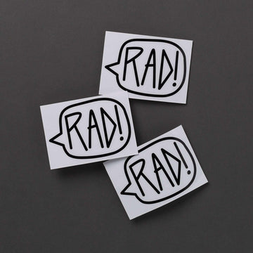 Single Sticker - 'Black Rad' - 3 Inch