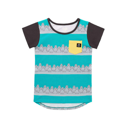 Short Sleeve Pocket Tee - ‘Stormtrooper Stripe’ - Star Wars Collection from RAGS