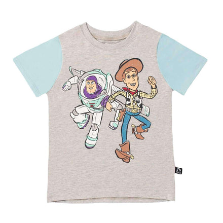 Short Sleeve Tee - 'Buzz and Woody' - Disney Toy Story Collection from RAGS  - Heather Grey
