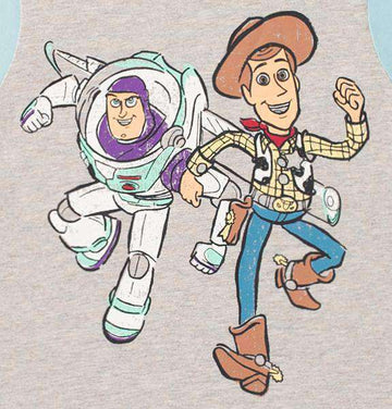 Short Sleeve Tee - 'Buzz and Woody' - Disney Toy Story Collection from RAGS  - Heather Grey